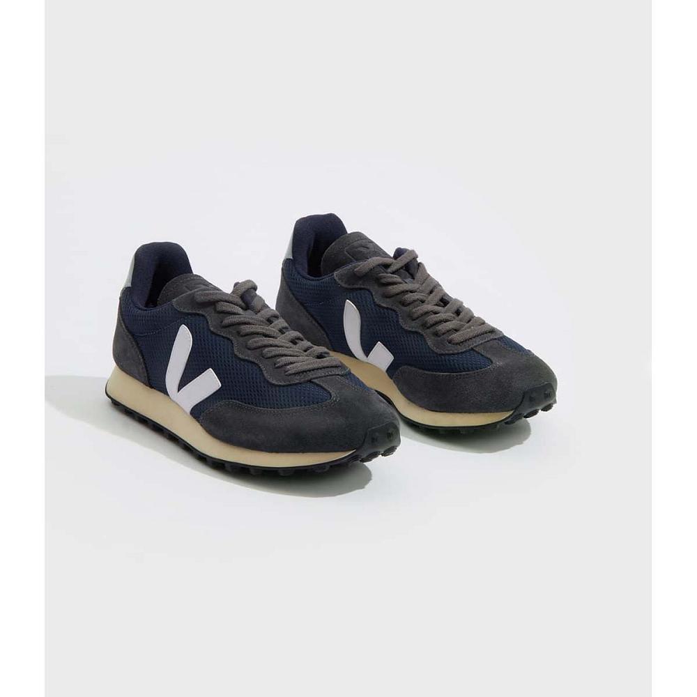 Women's Veja RIO BRANCO ALVEOMESH Running Shoes Navy | ZA 415FDN